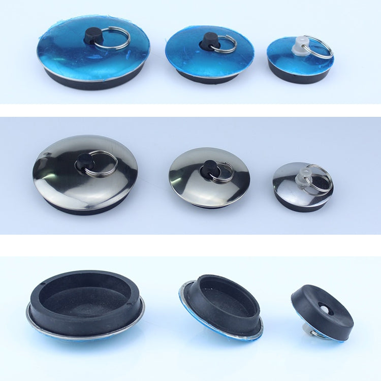 3 PCS Sink Rubber Plug Wash Basin Bathtub Plug Mop Pool Laundry Pool Blocking Plug