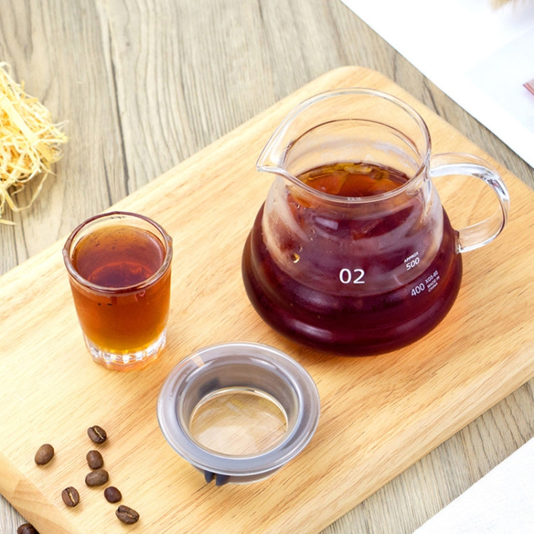 Heat-resistant Hand-made Coffee Glass Pot Cloud Coffee Sharing Pot