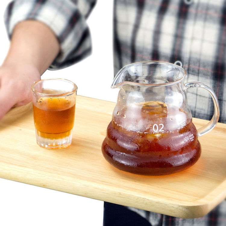 Heat-resistant Hand-made Coffee Glass Pot Cloud Coffee Sharing Pot