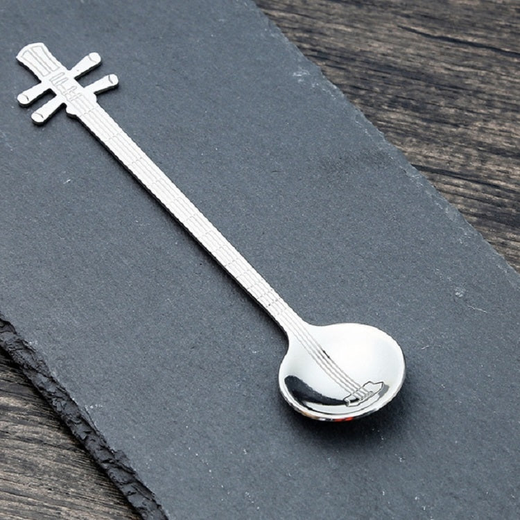 Stainless Steel Coffee Mixing Spoon Creative Musical Instrument Shape Spoon