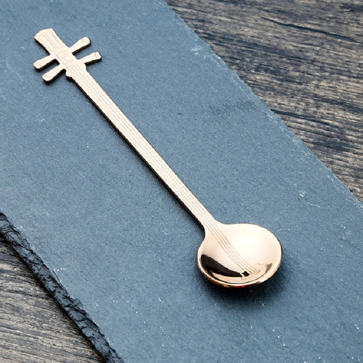 Stainless Steel Coffee Mixing Spoon Creative Musical Instrument Shape Spoon