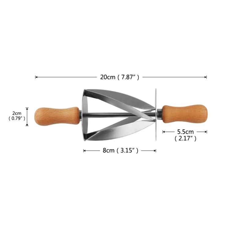 Croissant Tool Roller Stainless Steel Croissant Cutlery Croissant Knife