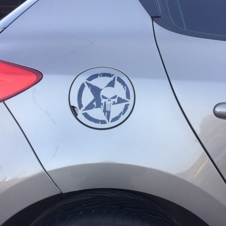 10 PCS The Punisher Skull Car Sticker Pentagram Vinyl Decals Motorcycle Accessories, Size: 13x13cm, The Punisher Skull