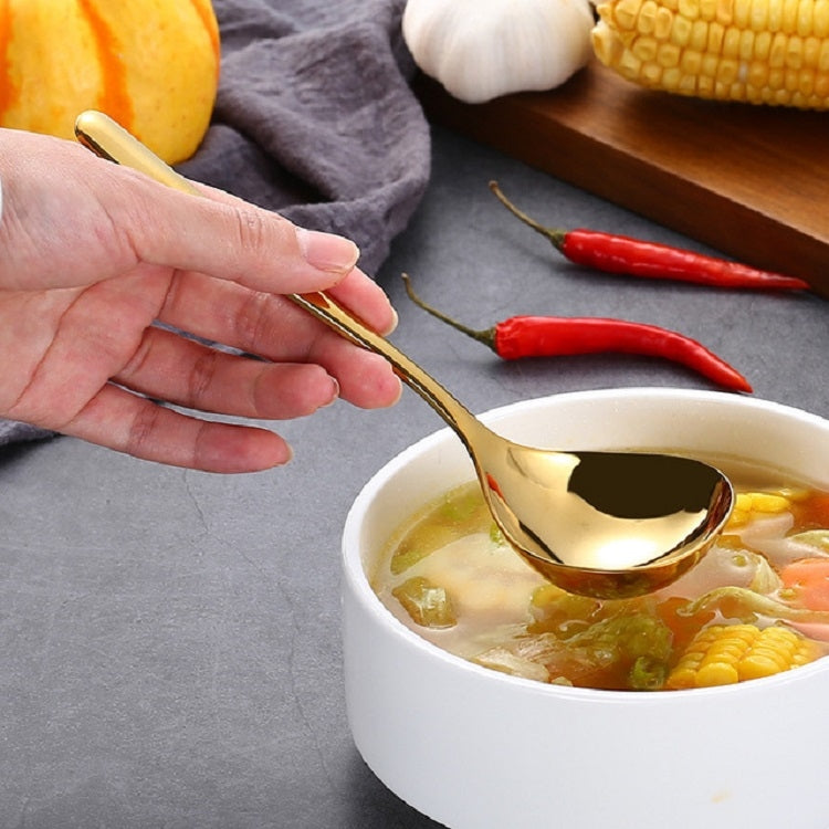 Stainless Steel Sauce Spoon Creative Big Head Long Handle Spoon
