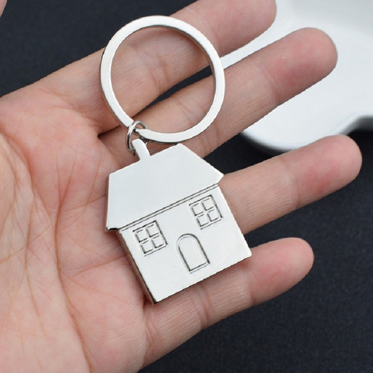 Charming Custom Metal Keyring Set with House Charm