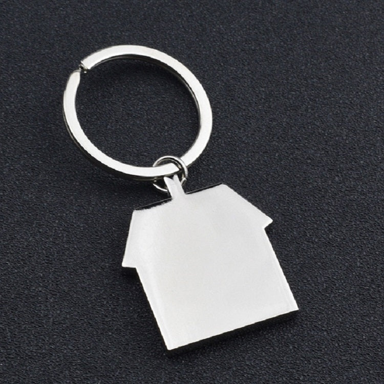 Charming Custom Metal Keyring Set with House Charm