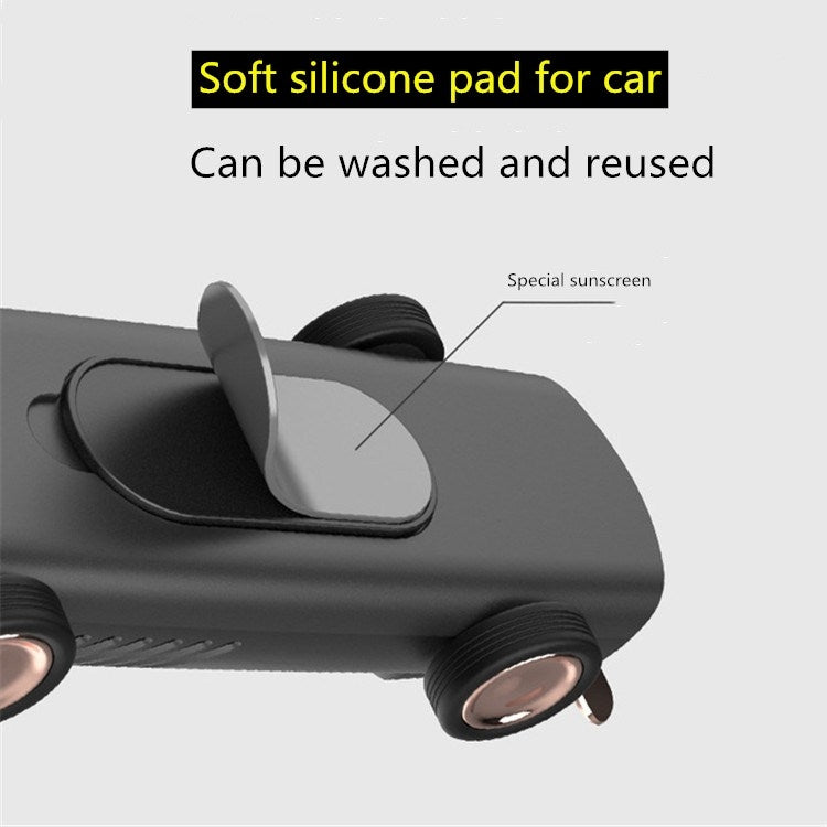 Discreet Car Parking Number Plate with Hidden Card and Stylish Air Freshener