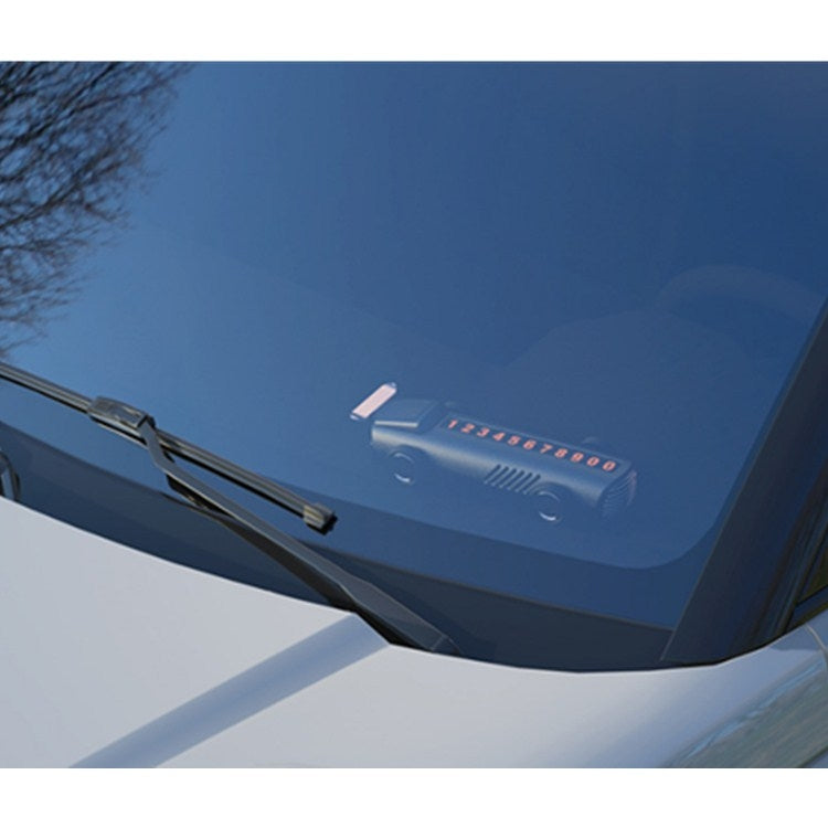 Discreet Car Parking Number Plate with Hidden Card and Stylish Air Freshener
