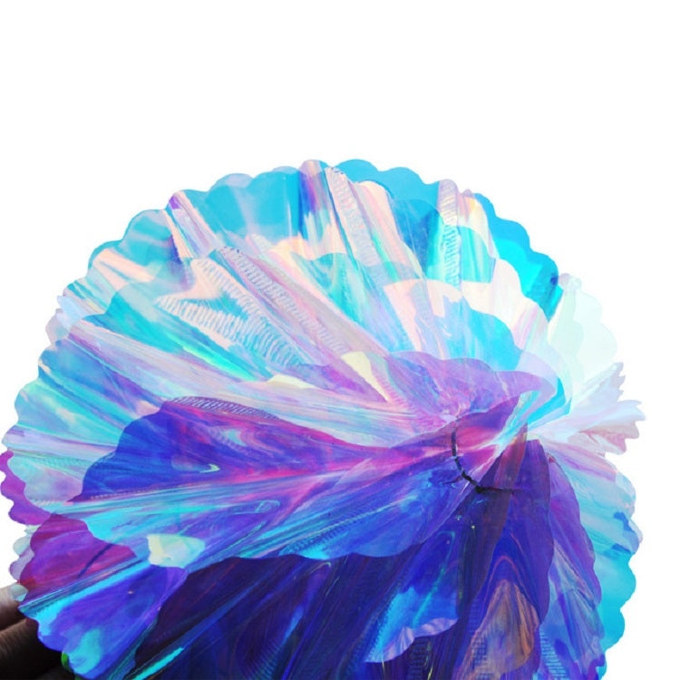 2 PCS Neon Film Honeycomb Ball Ornaments Wedding Birthday Party Decoration Supplies