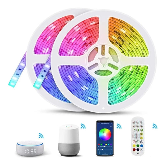 10m 180 LEDs SMD 5050 LED RGB Light Strip with WIFI Remote Control (Color:Waterproof Size:UK Plug)