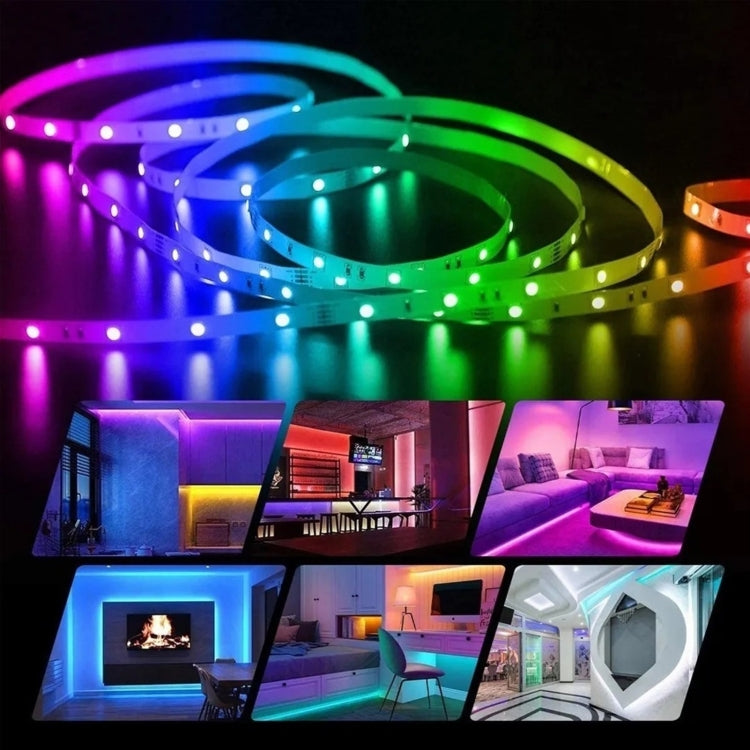 10m 180 LEDs SMD 5050 LED RGB Light Strip with WIFI Remote Control (Color:Waterproof Size:UK Plug)